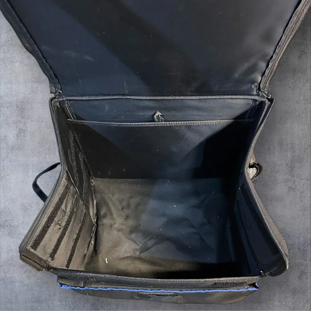 Creative Memories Rolling Tote Bag w/ Collapsible‎ Cart Black Vintage Scrapbook